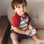 USA Stripe Boy Tee & Shorts Set